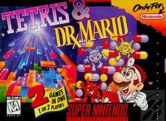 Nintendo SNES Tetris & Dr. Mario [Loose Game/System/Item]